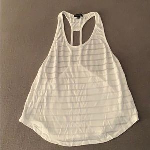 Beyond Yoga white racer back tank size S, NWOT